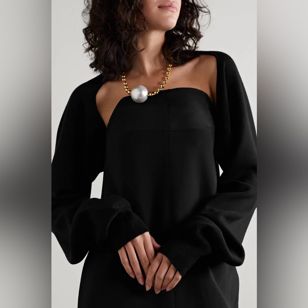 Tibi Merino Wool Sleeve Shrug